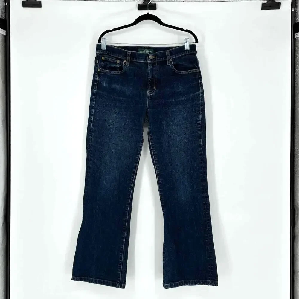 Lauren Ralph Lauren Women's Medium Wash Classic Bootcut Jeans - Size 12
